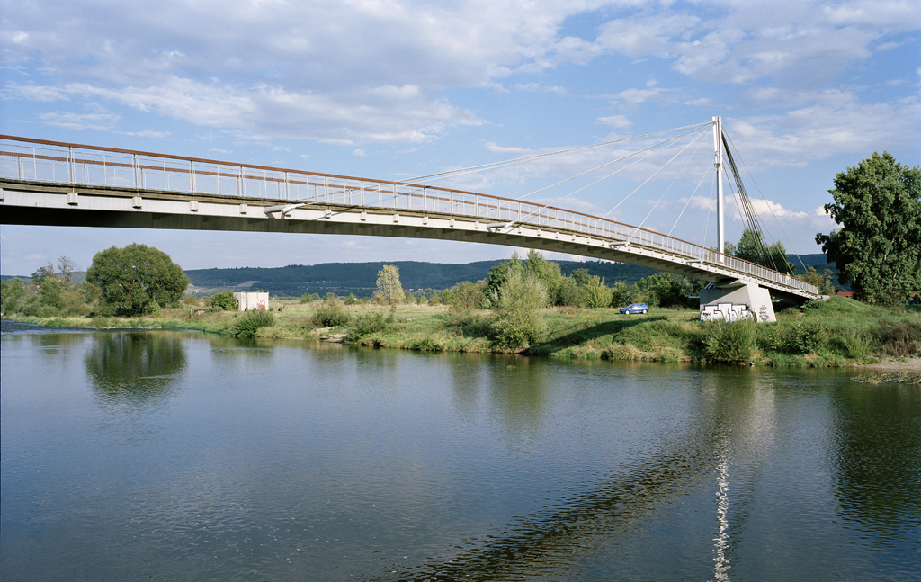 Lávka přes Berounku v Radotíně