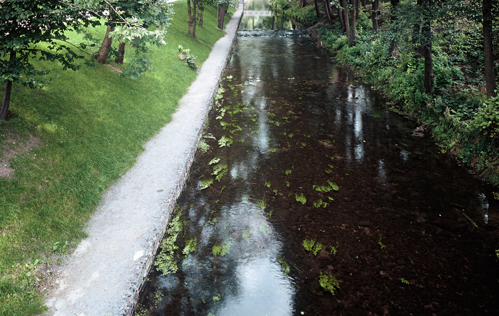 Úprava nábřeží řeky Loučné v Litomyšli