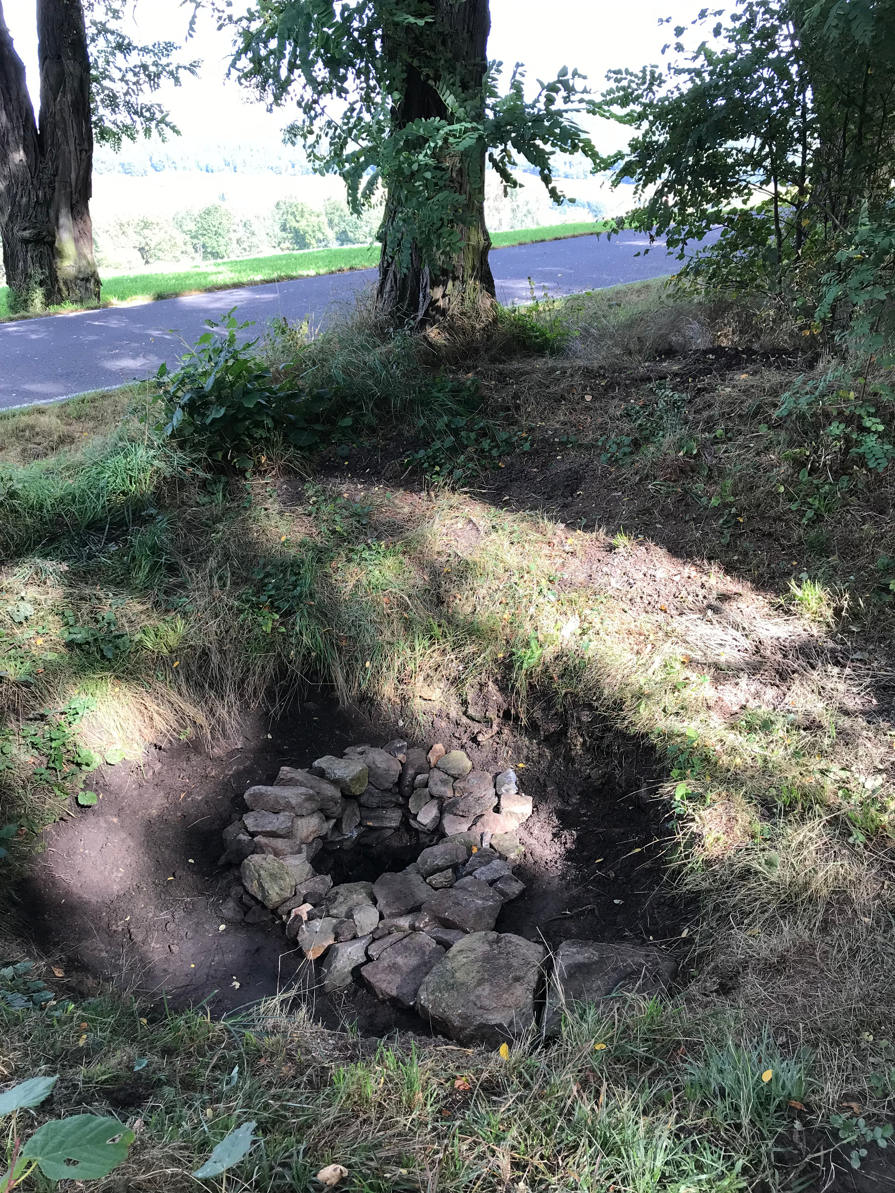 Obnovená studánka v Jižních Čechách