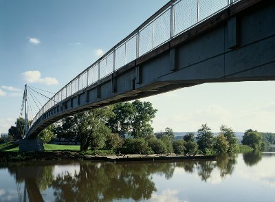 Lávka přes Berounku v Radotíně