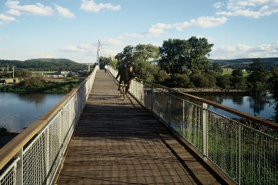 Lávka přes Berounku v Radotíně