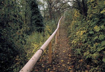 Cesta Jelením příkopem na Pražském hradě