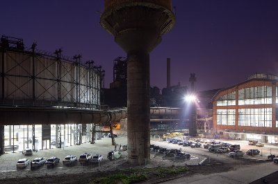 Konverze plynojemu v Národní kulturní památce v Dolní oblasti Vítkovice na multifunkční aulu GONG