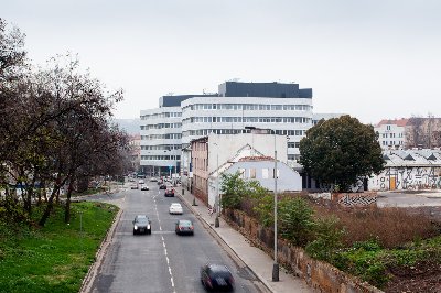 Palmovka Park II - ústředí Metrostavu v Praze Libni