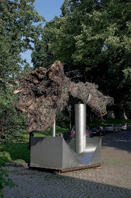 Aleš Veselý v prostorách Josefa Pleskota, Litomyšl