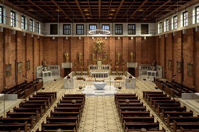 Kostel Nejsvětějšího Srdce Páně - Nová úprava liturgického prostoru