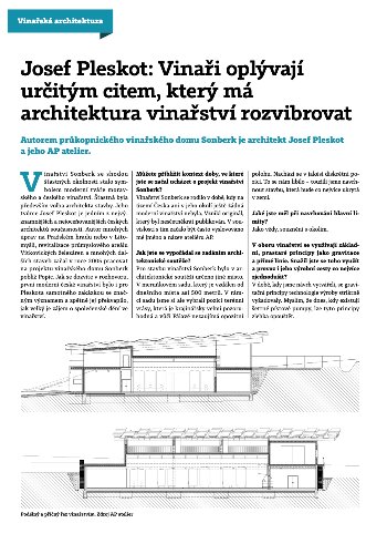 Josef Pleskot: Vinaři oplývají určitým citem, který má architektura vinařství rozvibrovat
